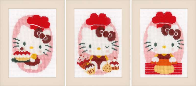 Vervaco-Kreuzstich-Stickpackung-Hello-Kitty-PN-0154976